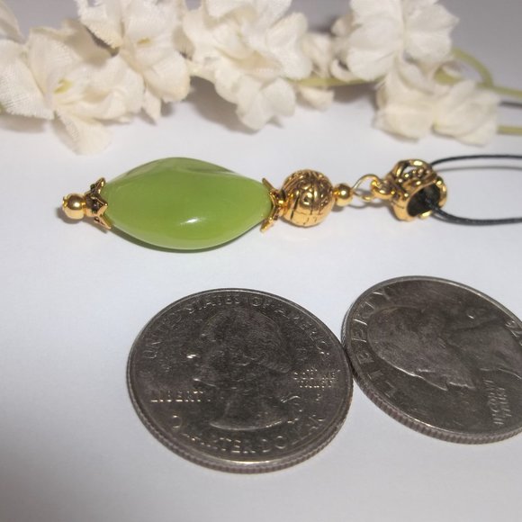 Green and Gold Necklace Jewelry Gift Idea NWT 6222 - Picture 3 of 8